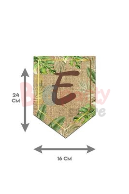 Kağıt Banner One Flama Safari Jüt Görünümlü - 3