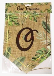 Kağıt Banner One Flama Safari Jüt Görünümlü - 4