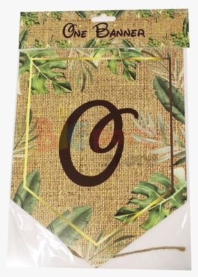 Kağıt Banner One Flama Safari Jüt Görünümlü - 4