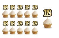 Kürdan 18 Yaş Siyah Gold Varaklı 10 Parça - 1