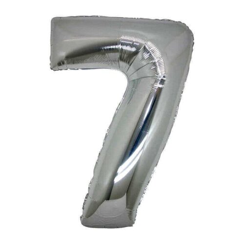 Folyo Balon 75 Cm Gümüş Rakam 7 - 