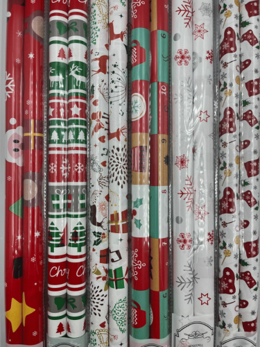 70x100 Yılbaşı Hediye Rulo Paketi 2 Li 25 Parça - 