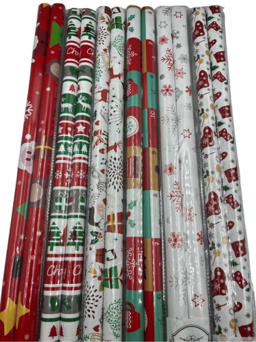 70x100 Yılbaşı Hediye Rulo Paketi 2 Li 25 Parça - 2