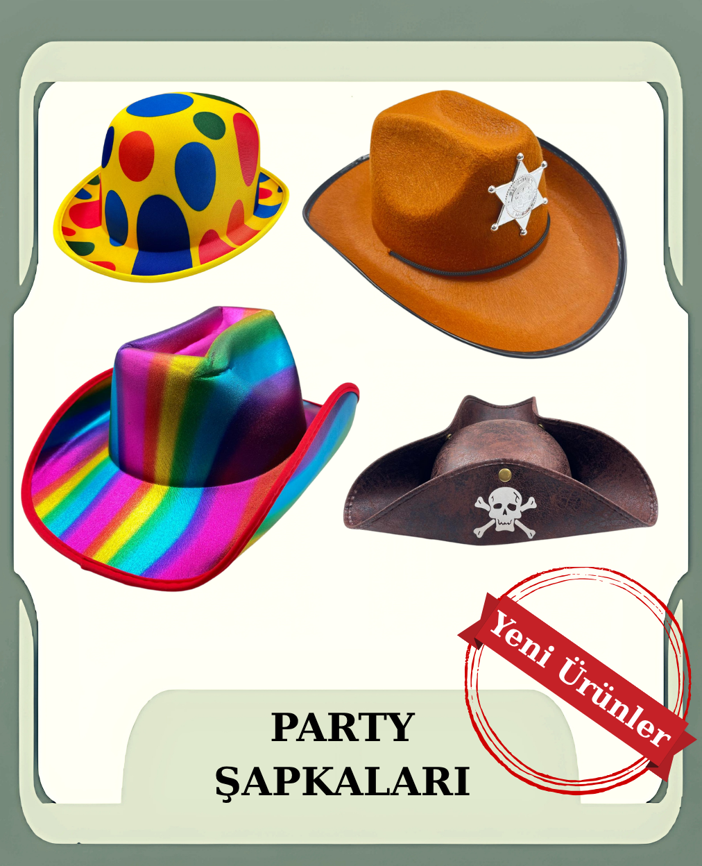 PARTİ ŞAPKALARI