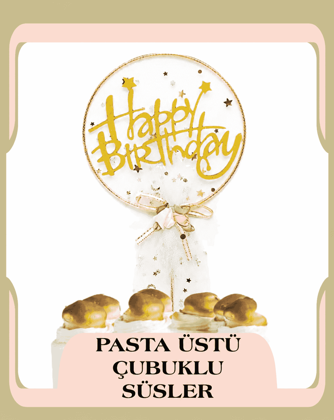 Pasta Üstü Çubuklu Süsler