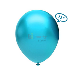  - Lateks Metalik Balon Açık Mavi 50li
