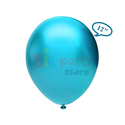 Lateks Metalik Balon Açık Mavi 50li - 1