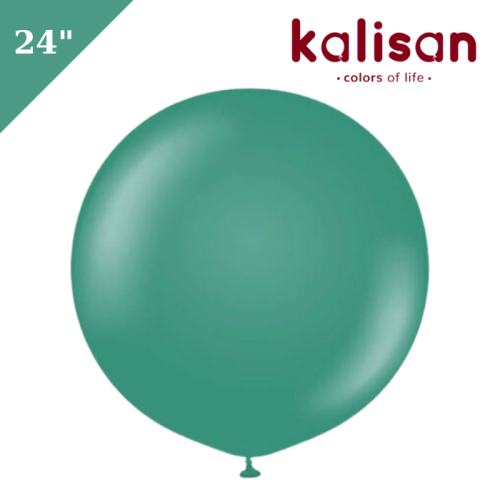 Lateks Retro Balon 24 inç Ada Çay (Sage) - 