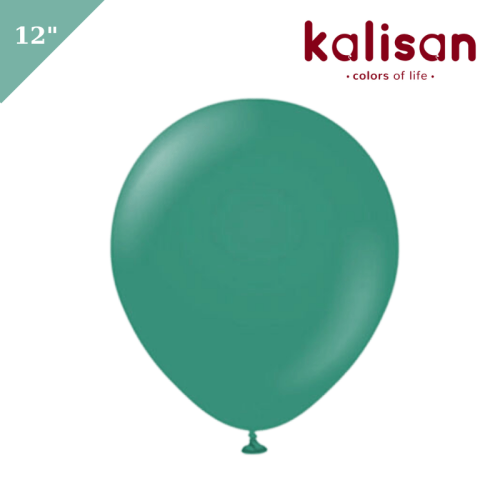 Lateks Retro Balon 100 Parça Ada Çayı (Sage) 12 inç Kalisan - 