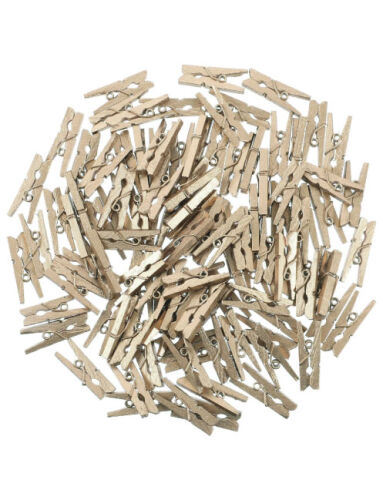 Ahşap Süs Mandal Naturel 100 Parça 2,5 cm - 1