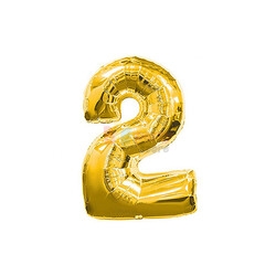 Folyo Balon 40 Cm Gold Rakam - 9