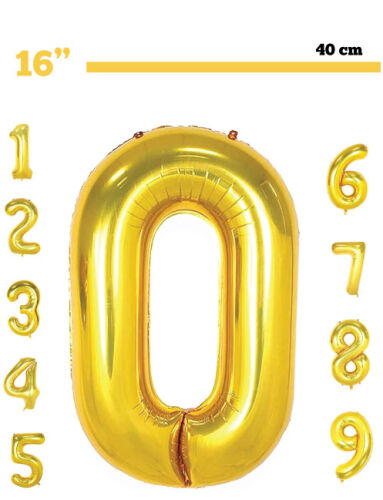 Folyo Balon 40 Cm Gold Rakam - 