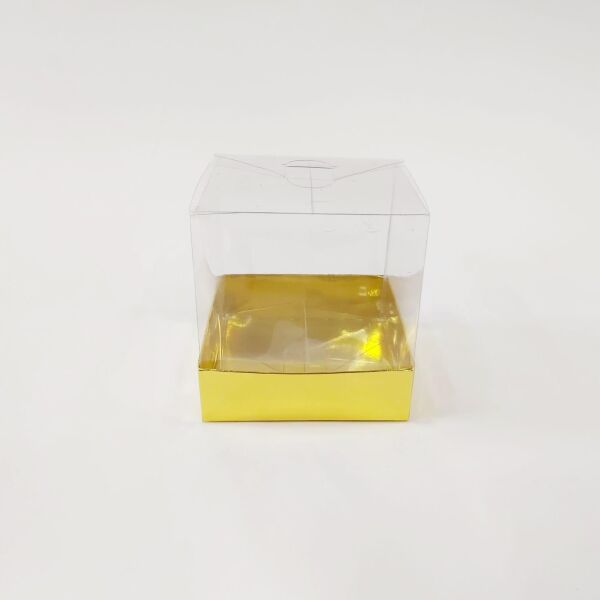 Asetat Pencereli Kutu 9x9x9 10 Parça Altın - 