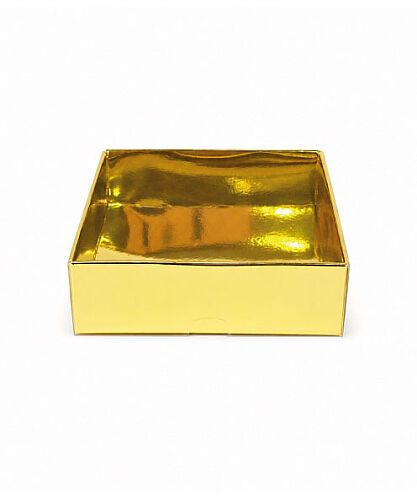 Asetat Pencereli Kutu 9 x 9 x 3 Cm 25 Parça Altın - 