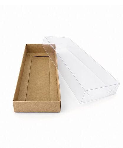 Asetat Pencereli kutu 16x6x2 10 Parça Kraft - 