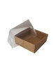 Asetat Pencereli Kutu 9 x 9 x 3 Cm 25 Parça Kraft - 1