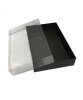 Asetat Pencereli Kutu 25 x 15 x 5 Cm 5 Parça Siyah - 1