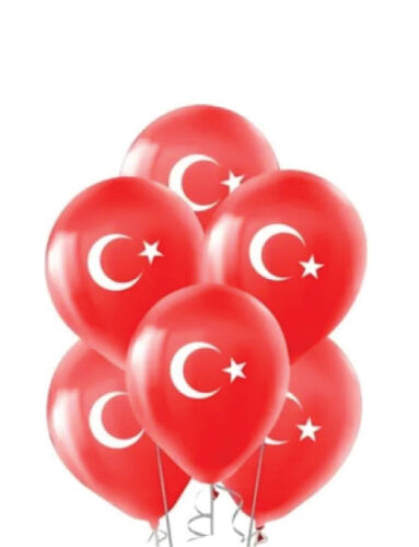 Lateks Baskılı Balon Ay Yıldız 6 Parça - 