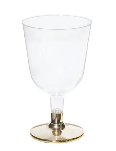 Ayaklı Plastik Kadeh Gold 150 CC 6 Parça - Metplast