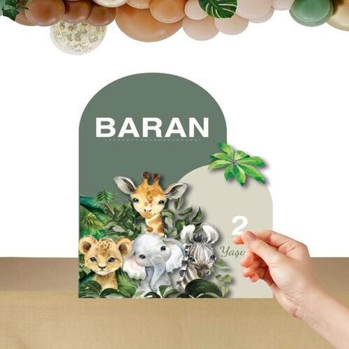 Baby Animal Kişiye Özel Ayaklı Pano Seti