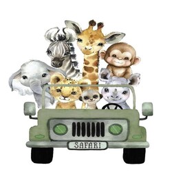 Baby Animal Kişiye Özel Ayaklı Pano Seti - Thumbnail