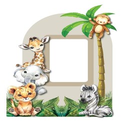 Baby Animal Kişiye Özel Ayaklı Pano Seti - Thumbnail