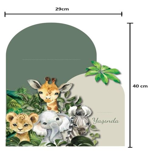 Baby Animal Kişiye Özel Ayaklı Pano Seti
