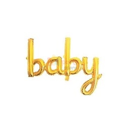 Folyo Balon Baby El Yazısı Gold - 2