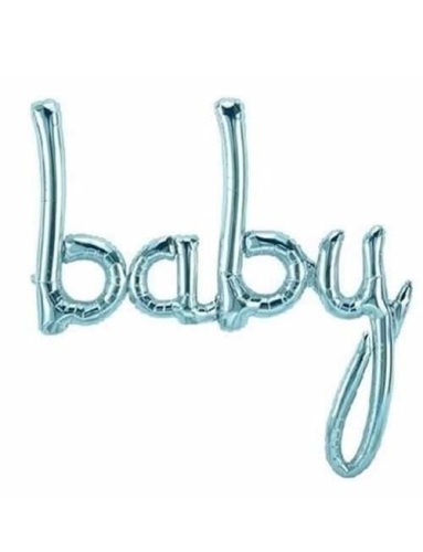 Folyo Balon Baby El Yazısı Mavi - 
