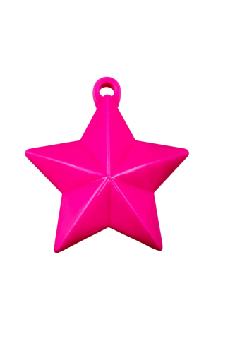 Balon Ağırlığı Yıldız Model 3 Boyutlu Tekli Pembe - 