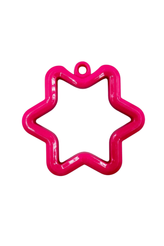 Balon Ağırlığı Yıldız Model Büyük Tekli Fuşya - 