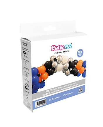 Balon Dekorasyon Seti Uzay Temalı 72 Parça - 