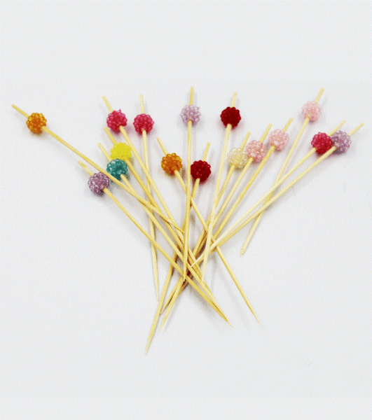 Bambu Böğürtlen Boncuk Kürdan 20 Parça - 