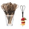 Bambu Naturel Siyah Kürdan 100 Parça - 1