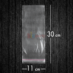 Bantlı Jelatin Poşet Şeffaf Torba 11x30 Cm / 2.5 Kg - 1
