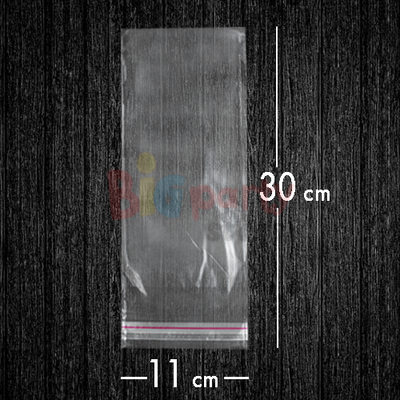 Bantlı Jelatin Poşet Şeffaf Torba 11x30 Cm / 2.5 Kg - 1