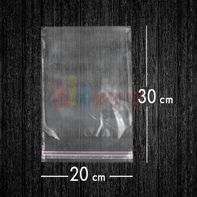 Bantlı Jelatin Poşet Şeffaf Torba 20x30 Cm / 3 Kg - 1