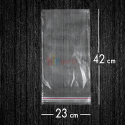 Bantlı Jelatin Poşet Şeffaf Torba 23x42 Cm / 3 Kg - 1