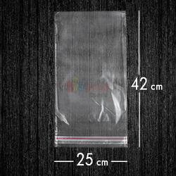 Bantlı Jelatin Poşet Şeffaf Torba 25x42 Cm / 3 Kg - 1