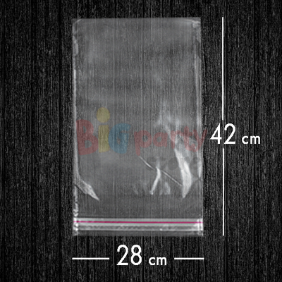 Bantlı Jelatin Poşet Şeffaf Torba 28x42 Cm / 5 Kg - 1