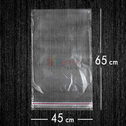 Bantlı Jelatin Poşet Şeffaf Torba 45x65 Cm / 5 Kg - 1