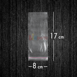 Bantlı Jelatin Poşet Şeffaf Torba 8x17 Cm / 1.75 Kg - 1