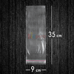 Bantlı Jelatin Poşet Şeffaf Torba 9x35 Cm / 3 Kg - 1