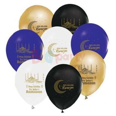 Lateks Baskılı Balon Hoşgeldin Ramazan 100lü - 1