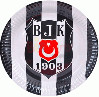 Lisanslı Beşiktaş Karton Tabak 23 Cm 8li - 1