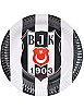 Lisanslı Beşiktaş Karton Tabak 23 Cm 8 Parça - 1