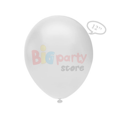 Lateks Metalik Balon Beyaz 100lü - 1