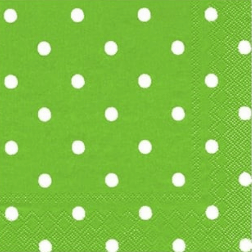 Kağıt Peçete Puantiyeli Yeşil 20 Parça - 