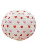 Japon Feneri Beyaz Üzeri Kalp Baskılı 30 cm - 1