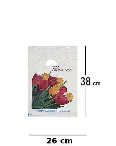 Blok Poşet Baskılı El Geçme 2 No 26x38 Cm 100 lü - 